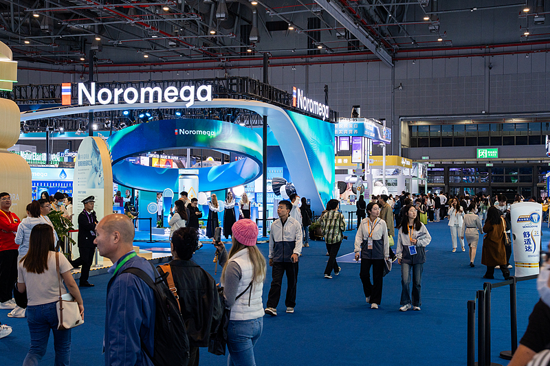 Exhibition area of the eighth China International Import Expo in east China's Shanghai, November 6, 2025. /VCG