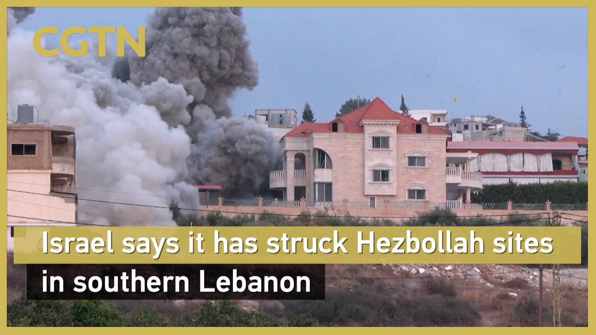 Israel says it has struck Hezbollah sites in southern Lebanon
