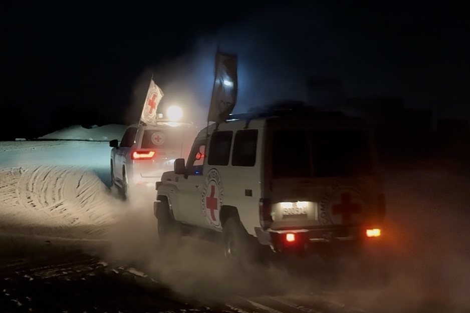 Hamas hands over the remains of another Israeli hostage to the International Committee of the Red Cross (ICRC) in Gaza, November 7, 2025. /VCG