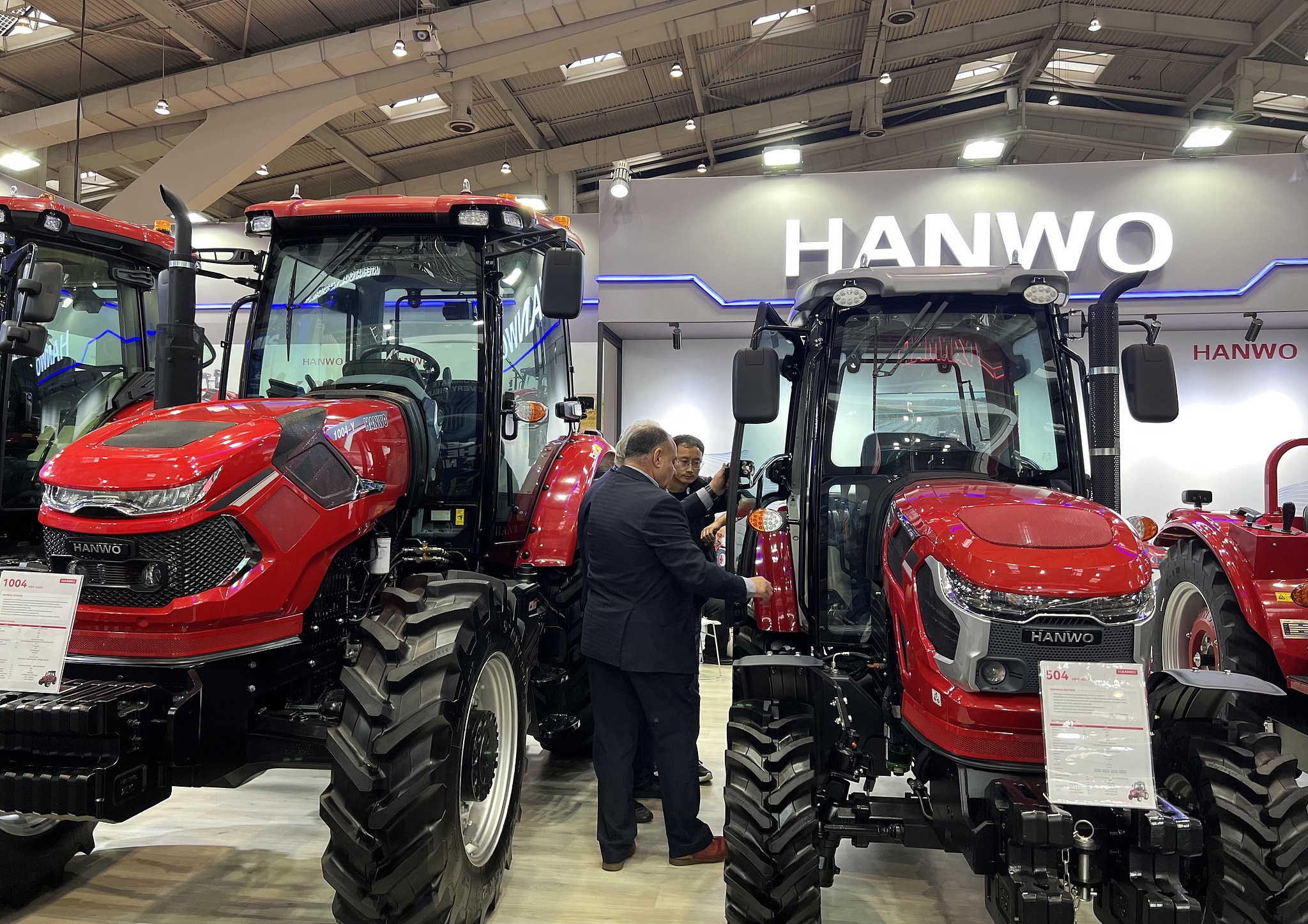 Chinese products are exhibited at the Agritechnica in Hannover, Germany, November 9, 2025.