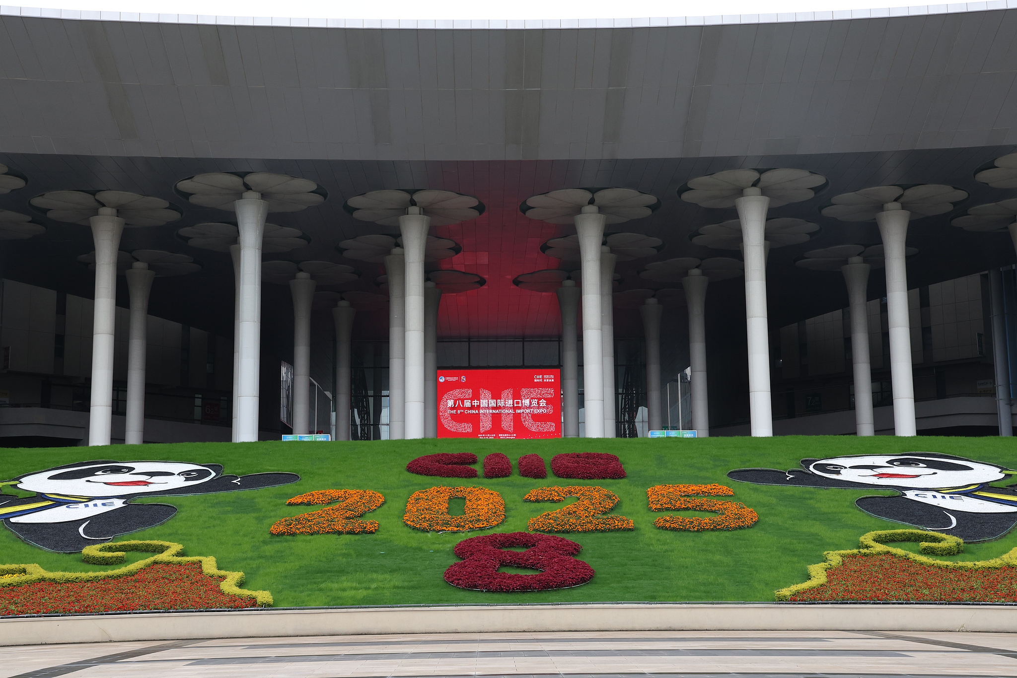 The venue of the 8th China International Import Expo (CIIE), Shanghai, China, November 9, 2025. /VCG