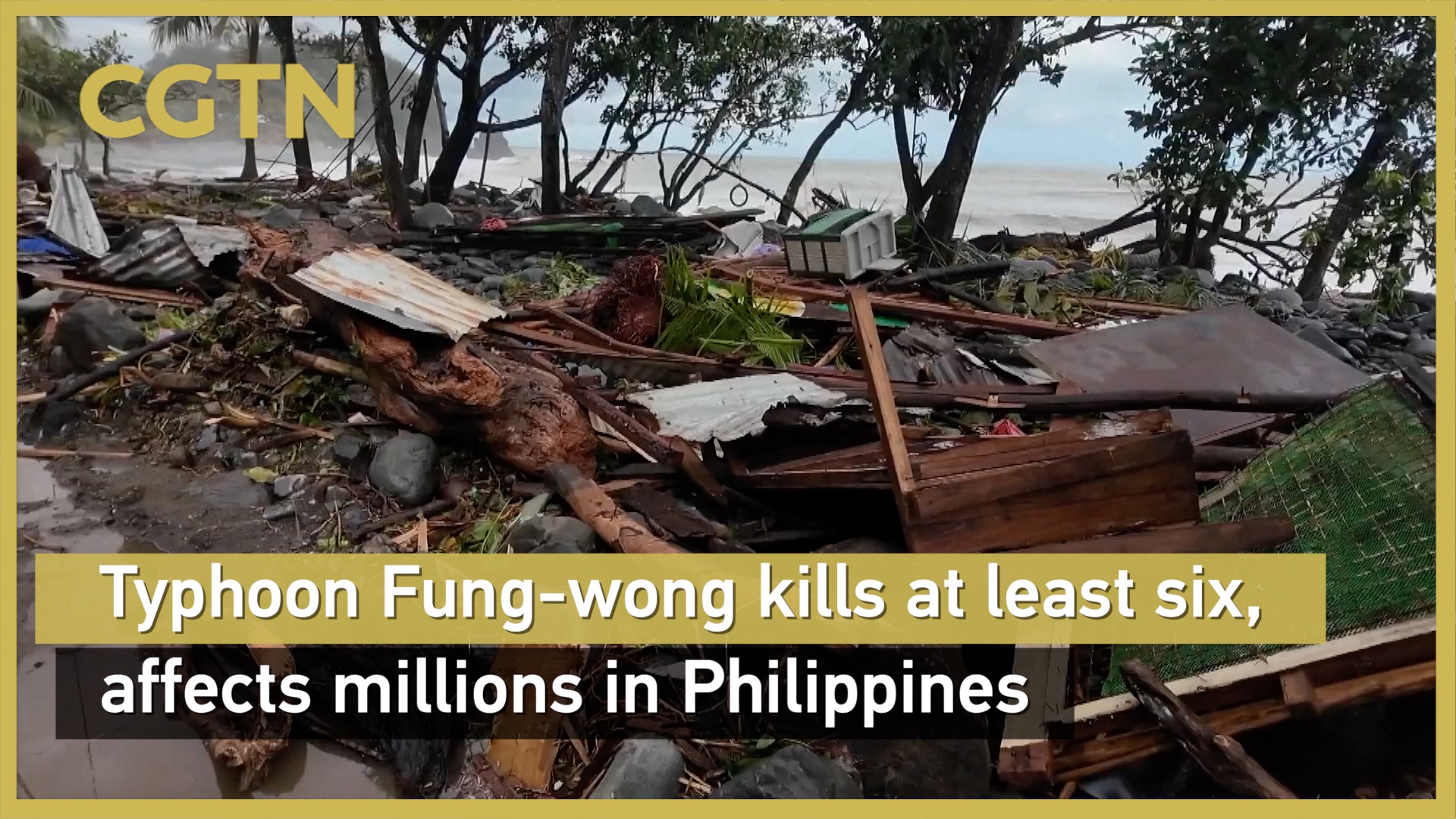 Typhoon Fung-wong kills at least six, affects millions in the Philippines
