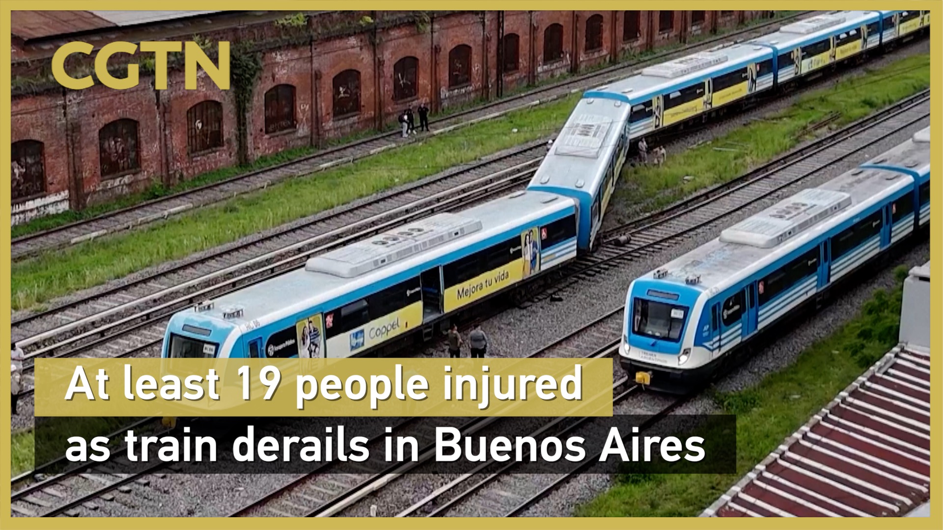 At least 19 people injured as train derails in Buenos Aires