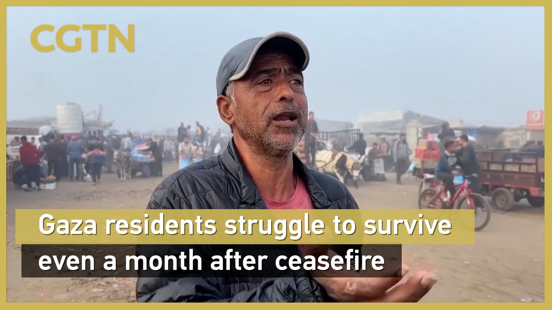 Gaza residents struggle to survive even a month after ceasefire