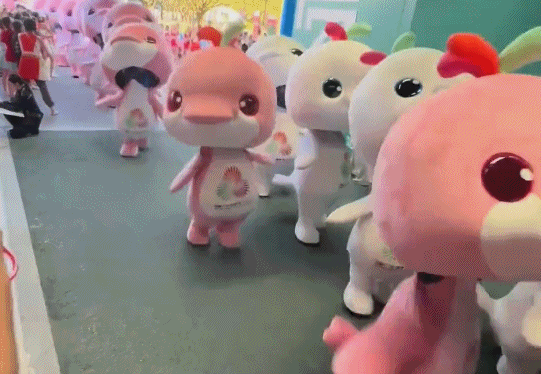 The mascots for China's 15th National Games. /CMG