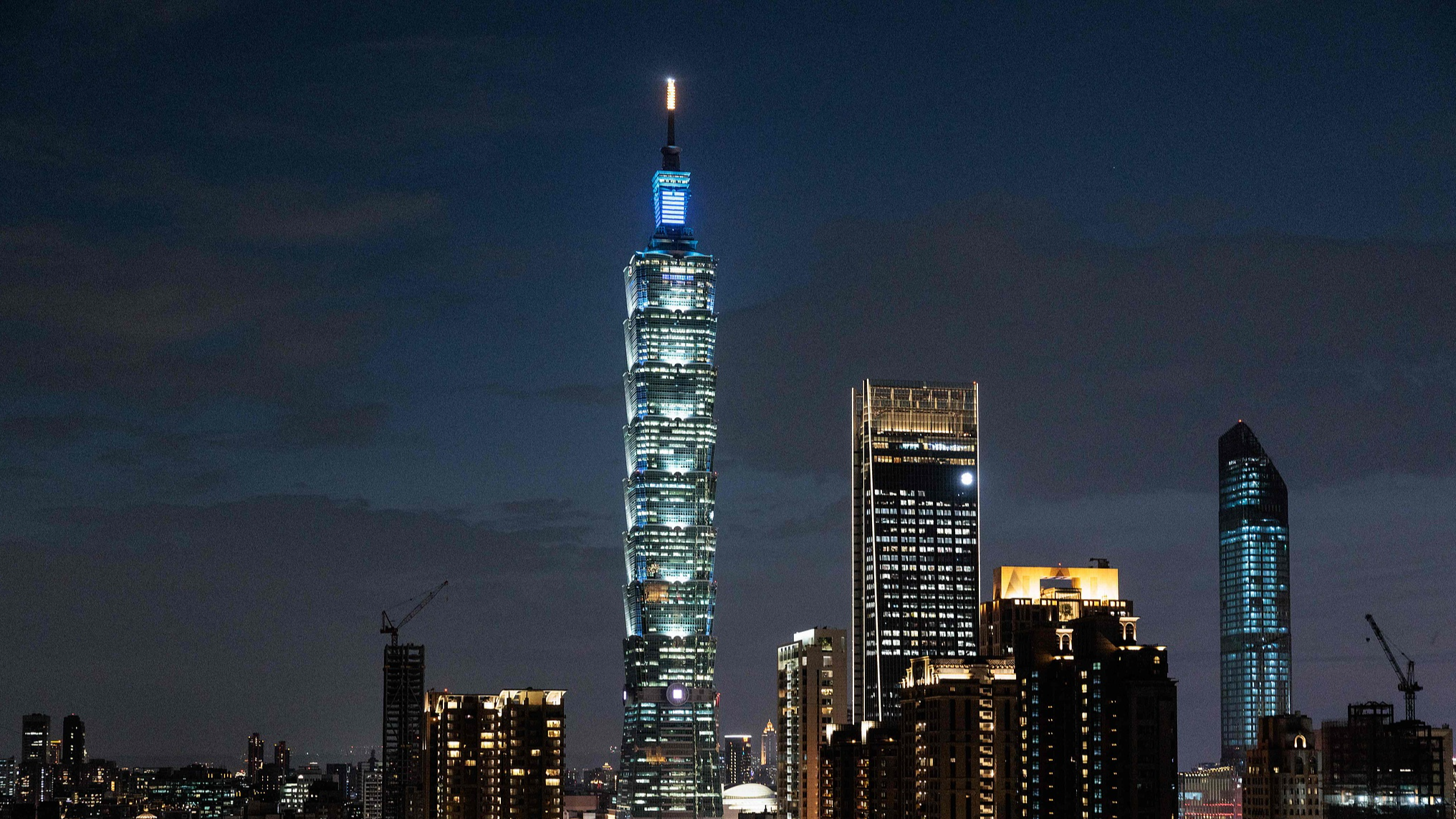 Taiwan's tallest skyscraper Taipei 101, a 508-meter high commercial building, is seen in Taipei, May 17, 2024. / CFP