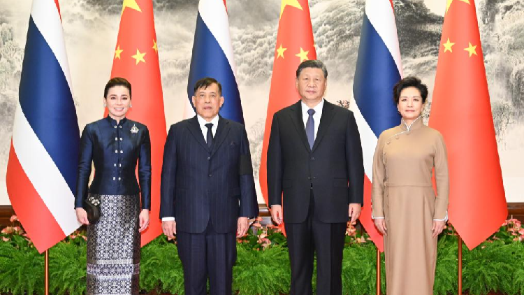 Chinese President Xi Jinping meets with Thailand's king