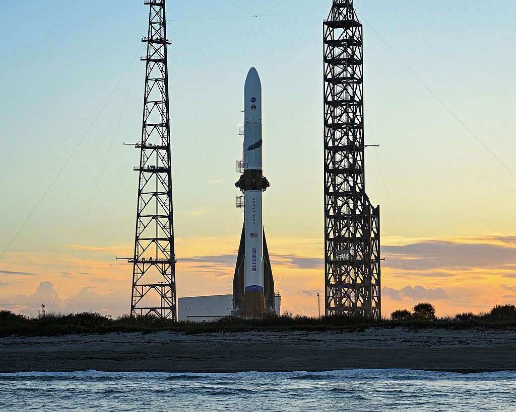 Blue Origin's New Glenn rocket at the Cape Canaveral Space Force Station, Florida, November 8, 2025. /VCG