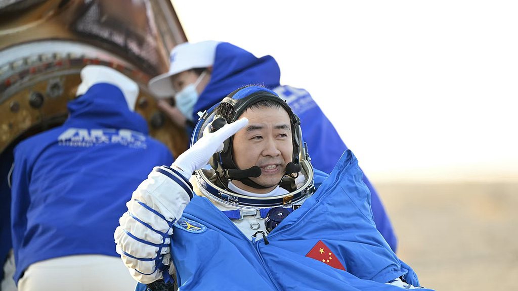 China's Shenzhou-20 taikonauts arrive in Beijing
