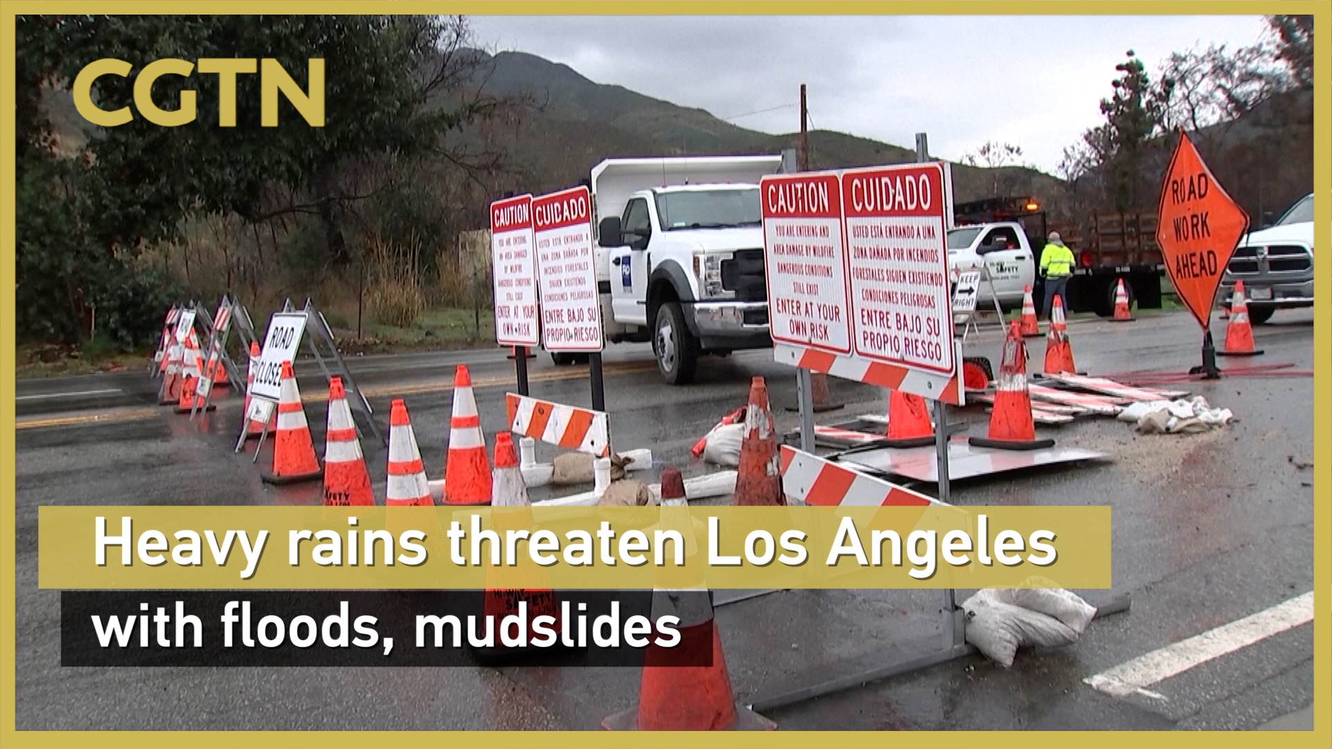 Heavy rains threaten Los Angeles with floods, mudslides