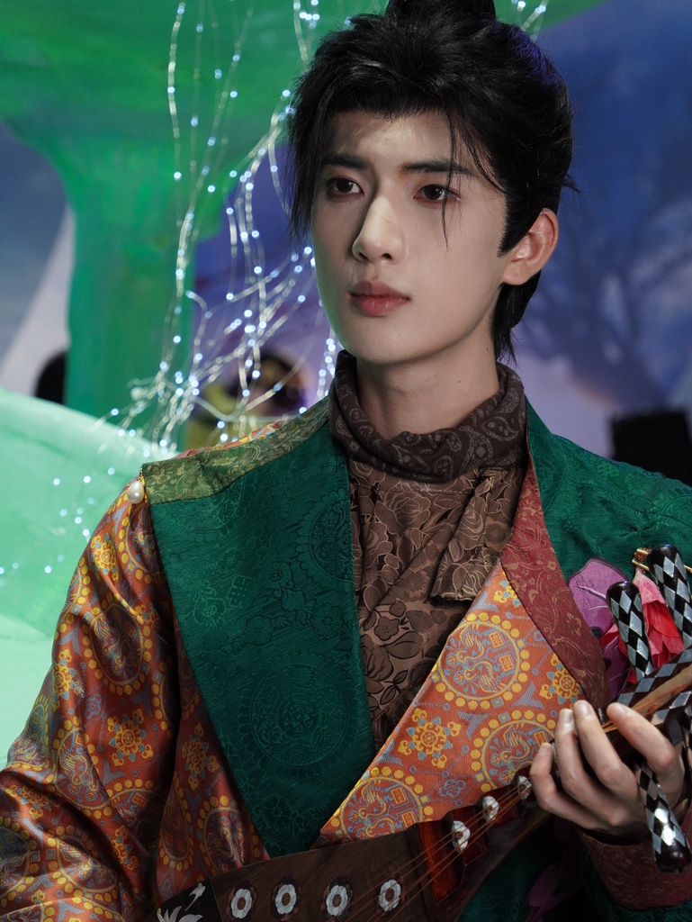 During China Joy in Shanghai, cosplayers at the booth of NetEase games 