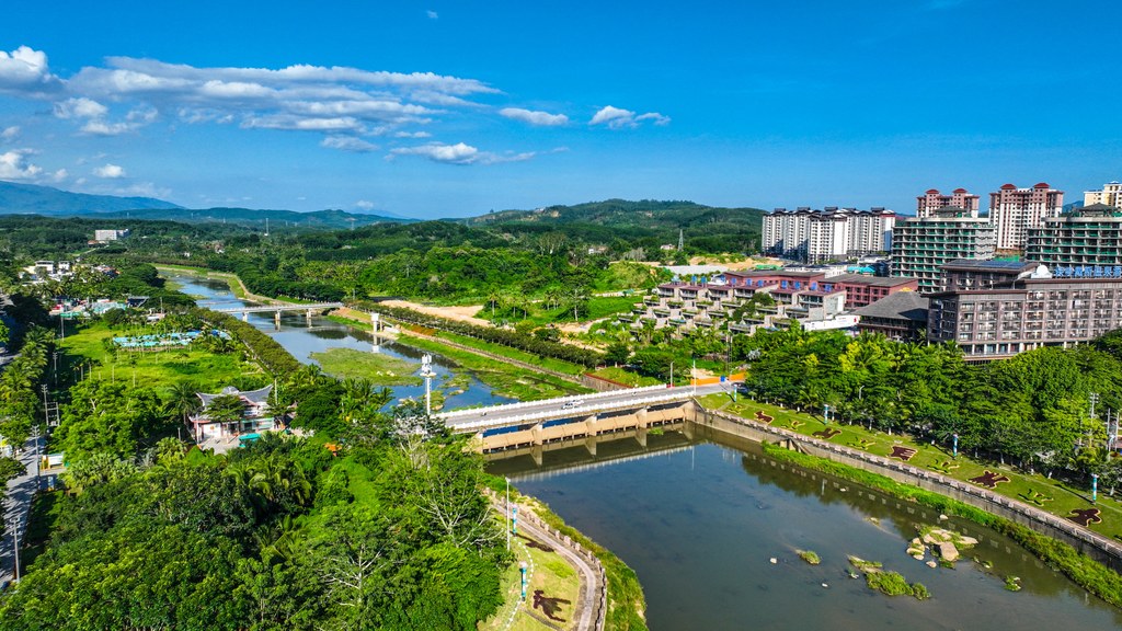 Scenery of Baoting Li and Miao Autonomous County, Hainan is pictured on July 16, 2025. /VCG