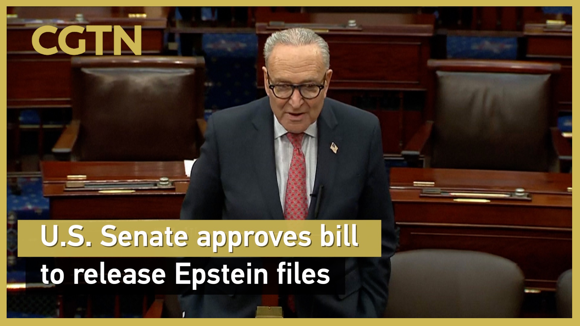 U.S. Senate approves bill to release Epstein files