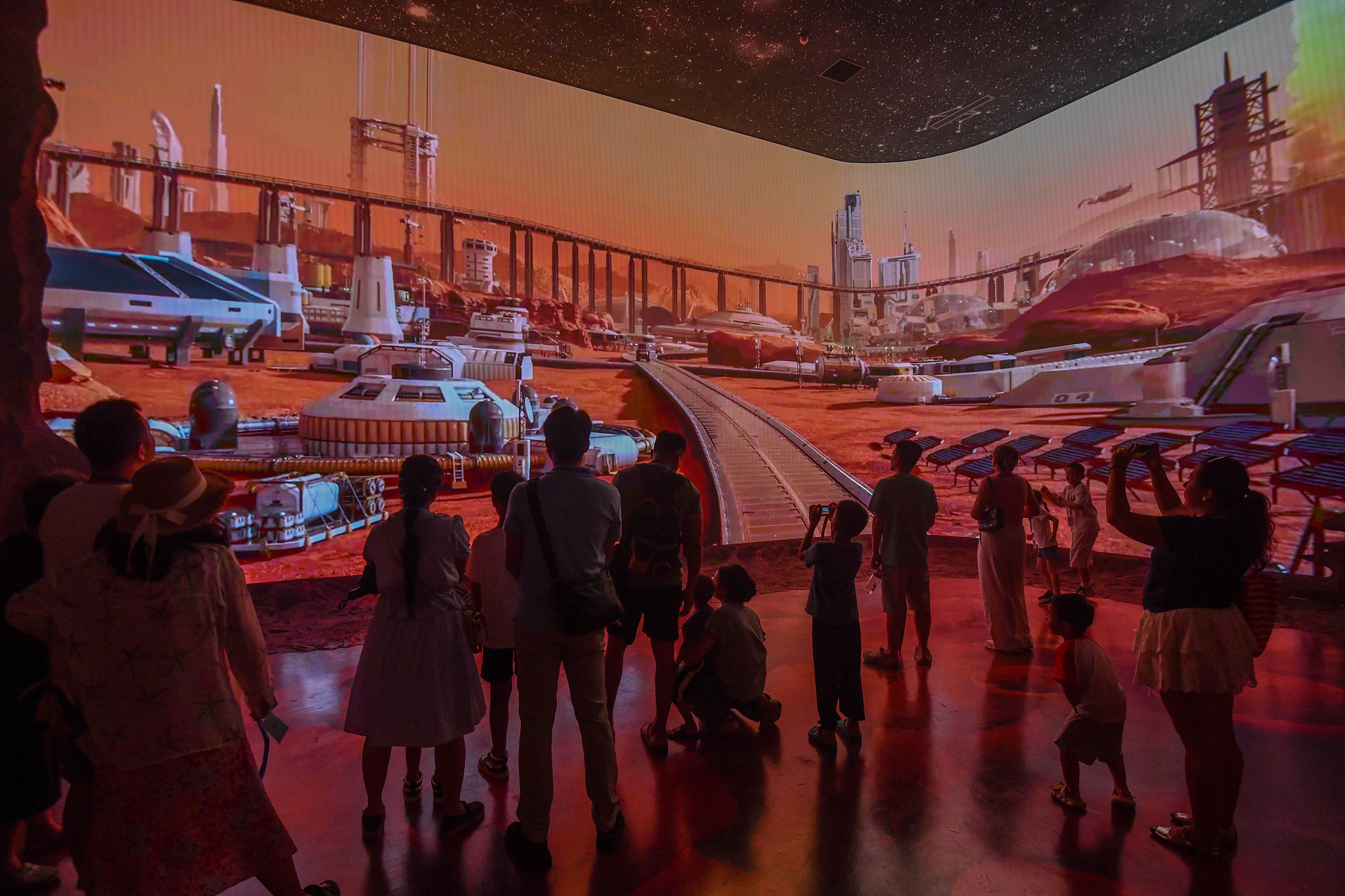 People visit Wenchang Aerospace Science Center in Wenchang City, Hainan Province, China, October 3, 2025. /CFP