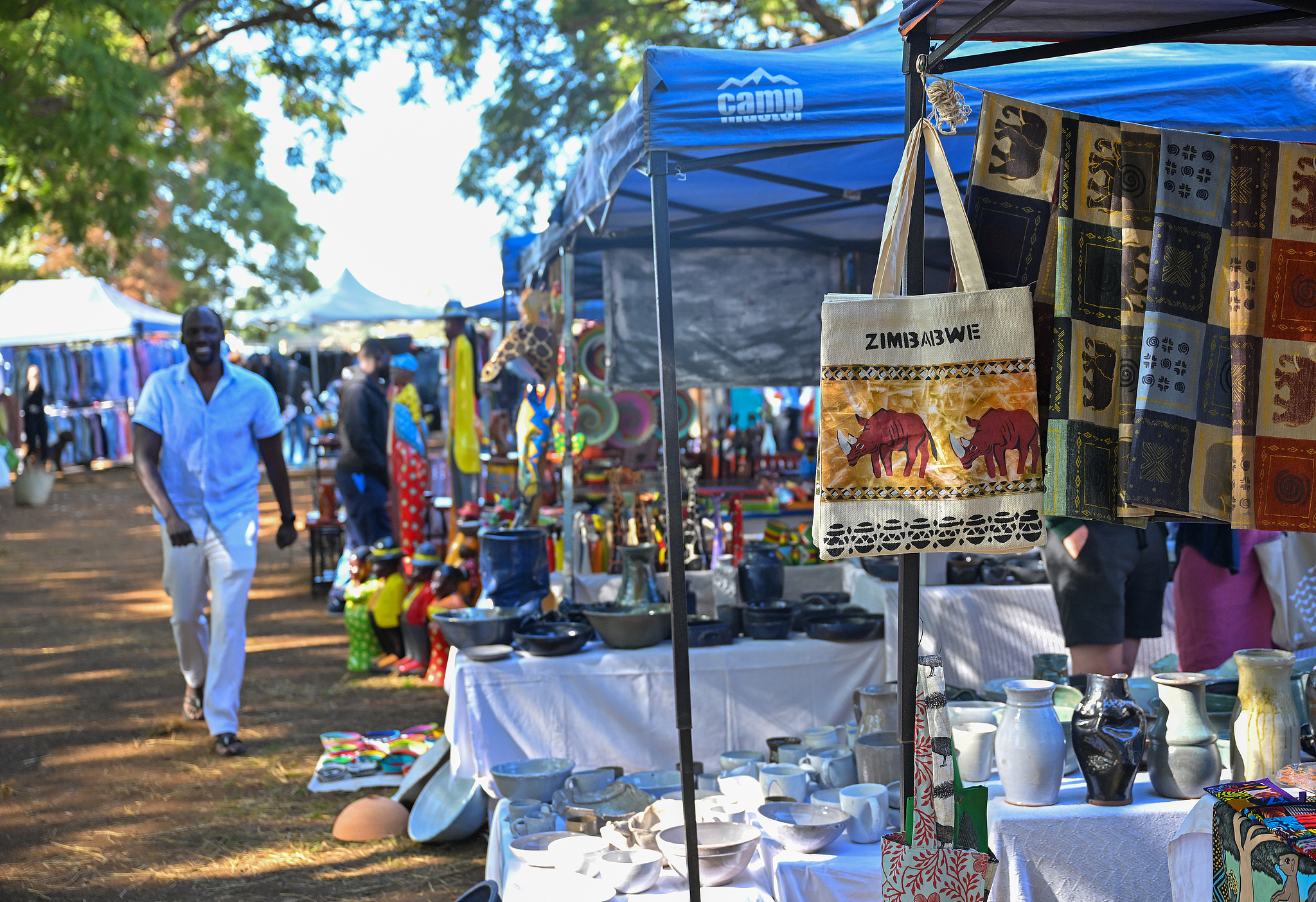 A local market in Harare, the economic, cultural and administrative capital of Zimbabwe, June 16, 2024. /CFP