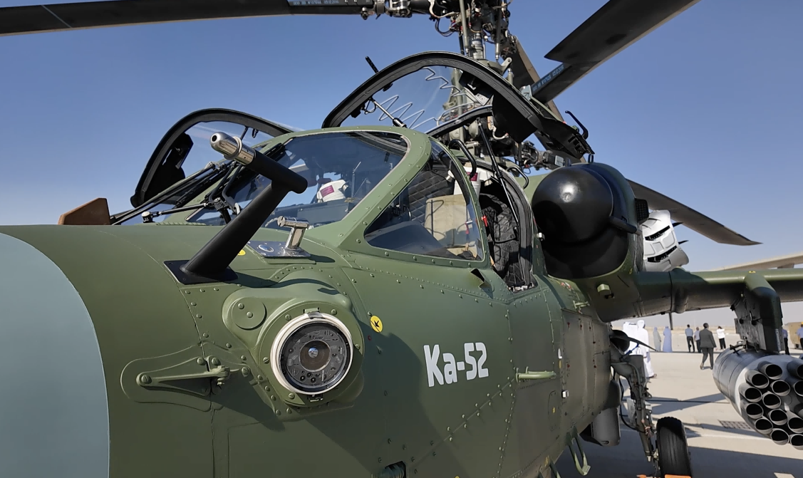 Ka-52E helicopter is on display. /CMG 