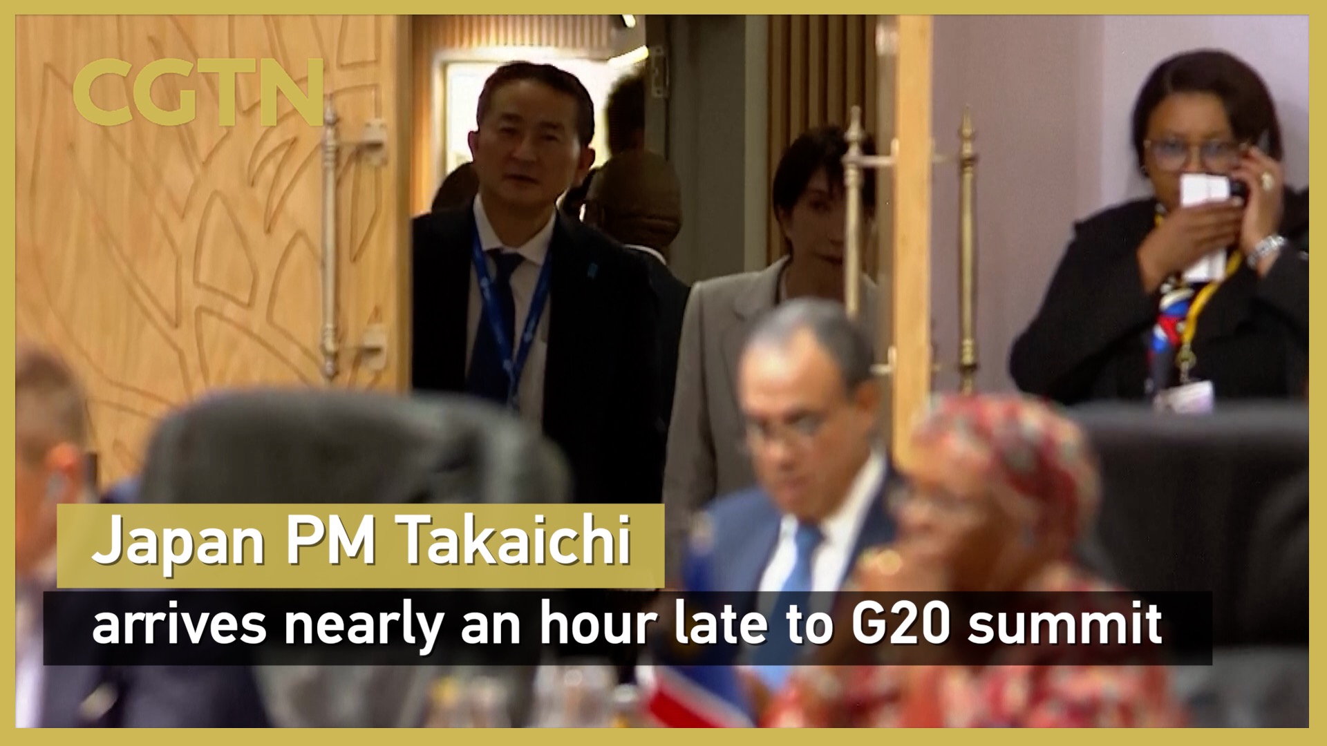 Japan PM Takaichi arrives nearly an hour late to G20 summit