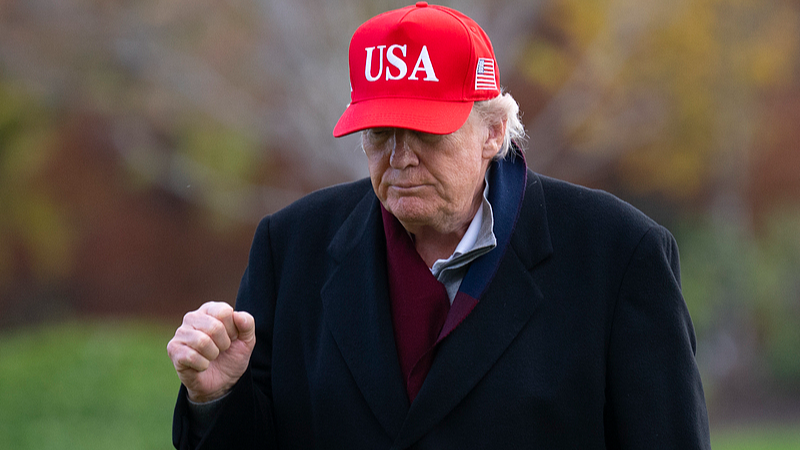 U.S. President Donald Trump at the South Lawn of the White House on in Washington, D.C., November 22, 2025. /VCG