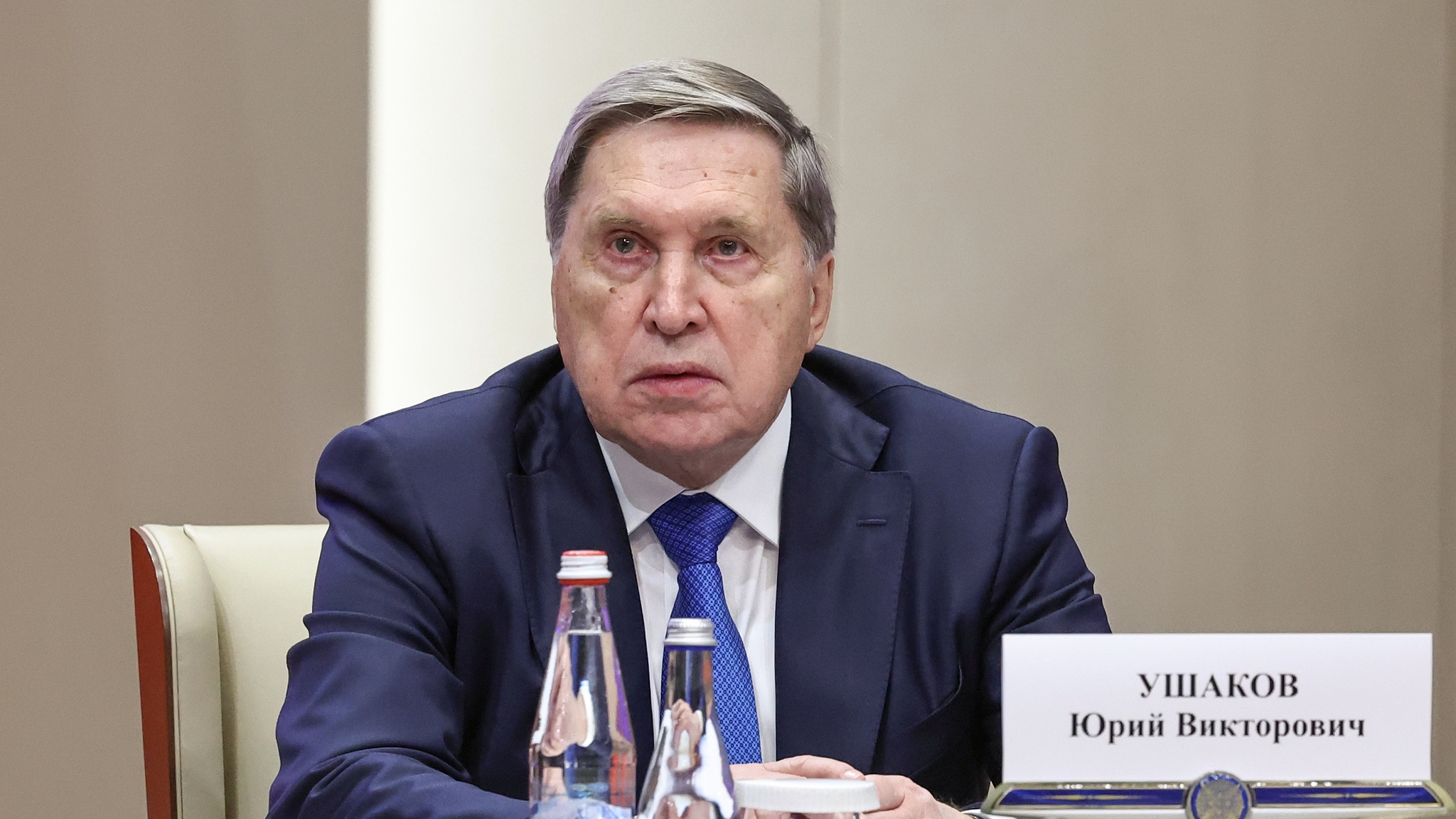 Russian presidential aide Yuri Ushakov attends a meeting in Bishkek, Kyrgyzstan, November 26, 2025. /VCG