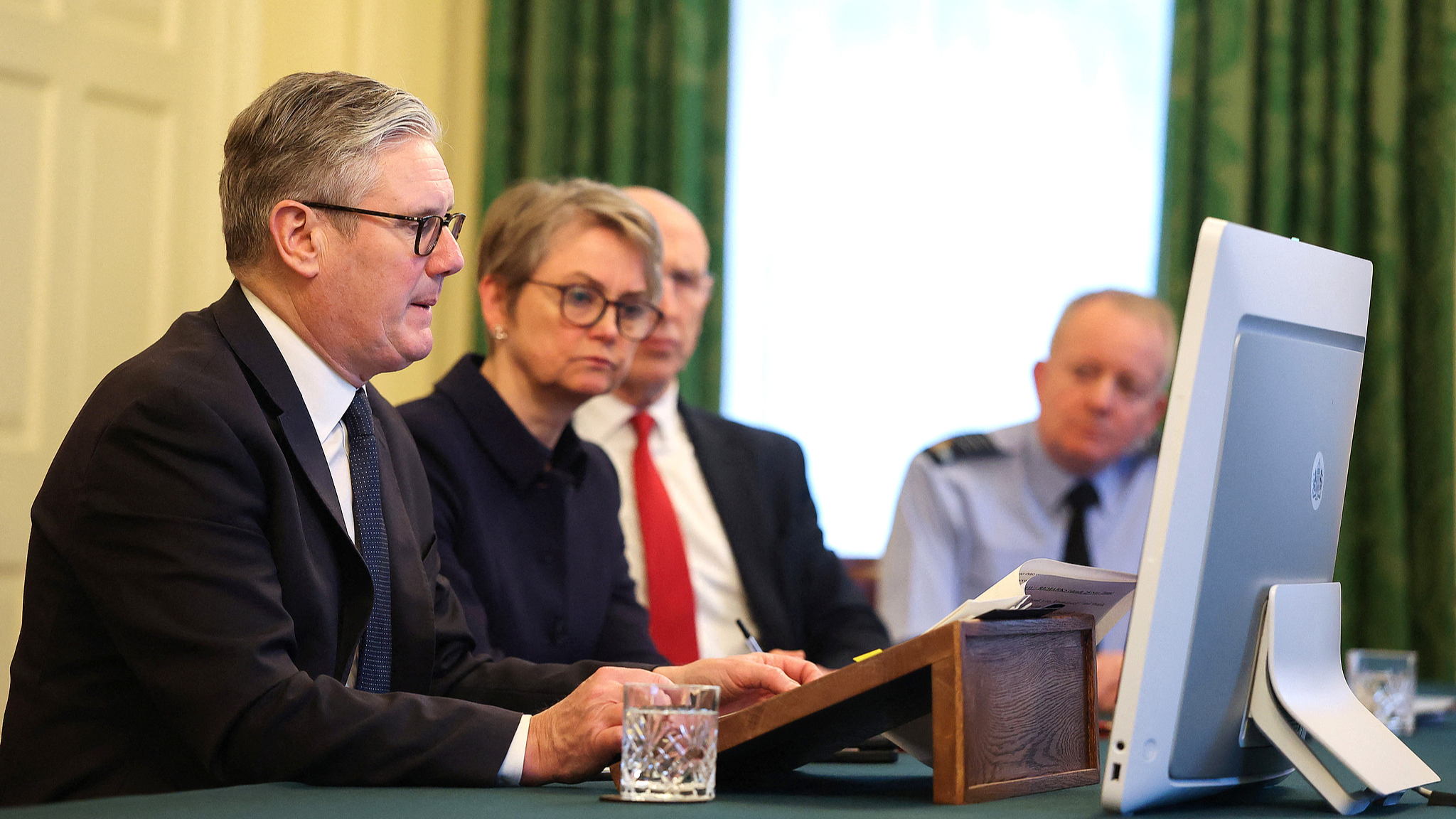 British Prime Minister Keir Starmer co-chairs the 