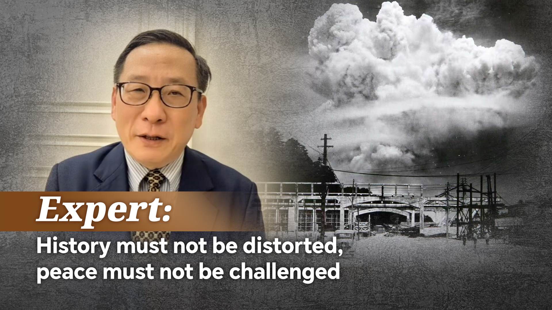 Expert: History must not be distorted, peace must not be challenged