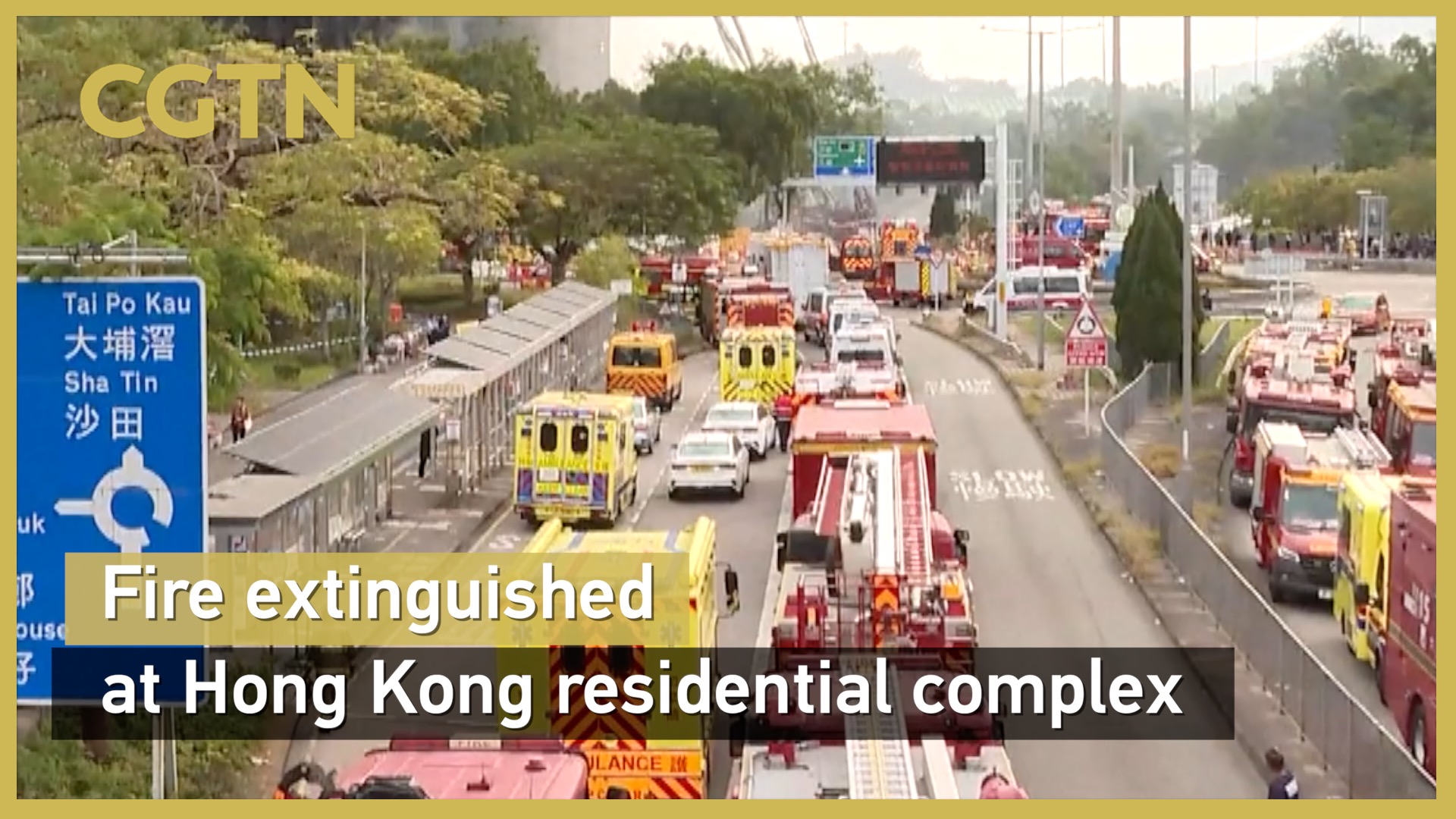 Fire extinguished at Hong Kong residential complex