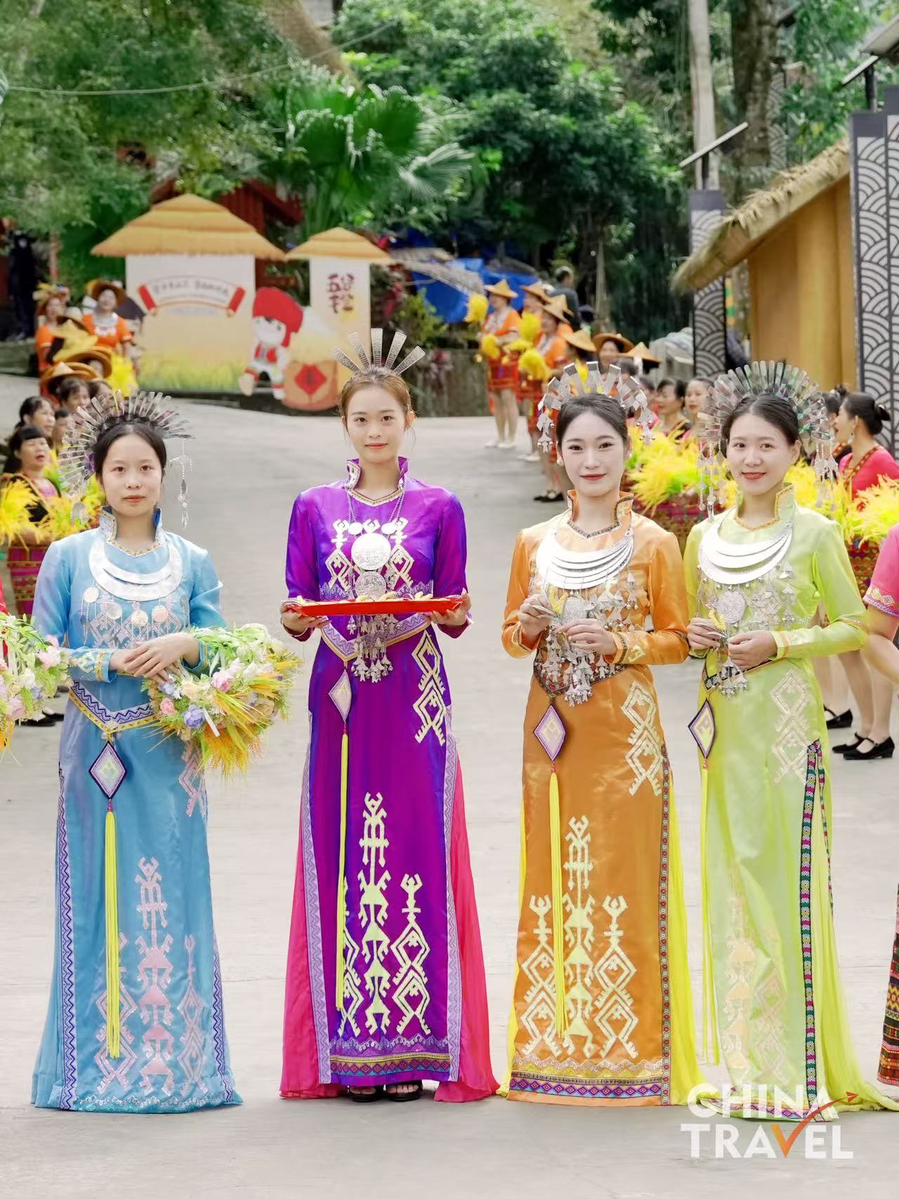 People celebrate the La'aomen Festival in Baisha, Hainan Province, on November 29, 2025. /CGTN