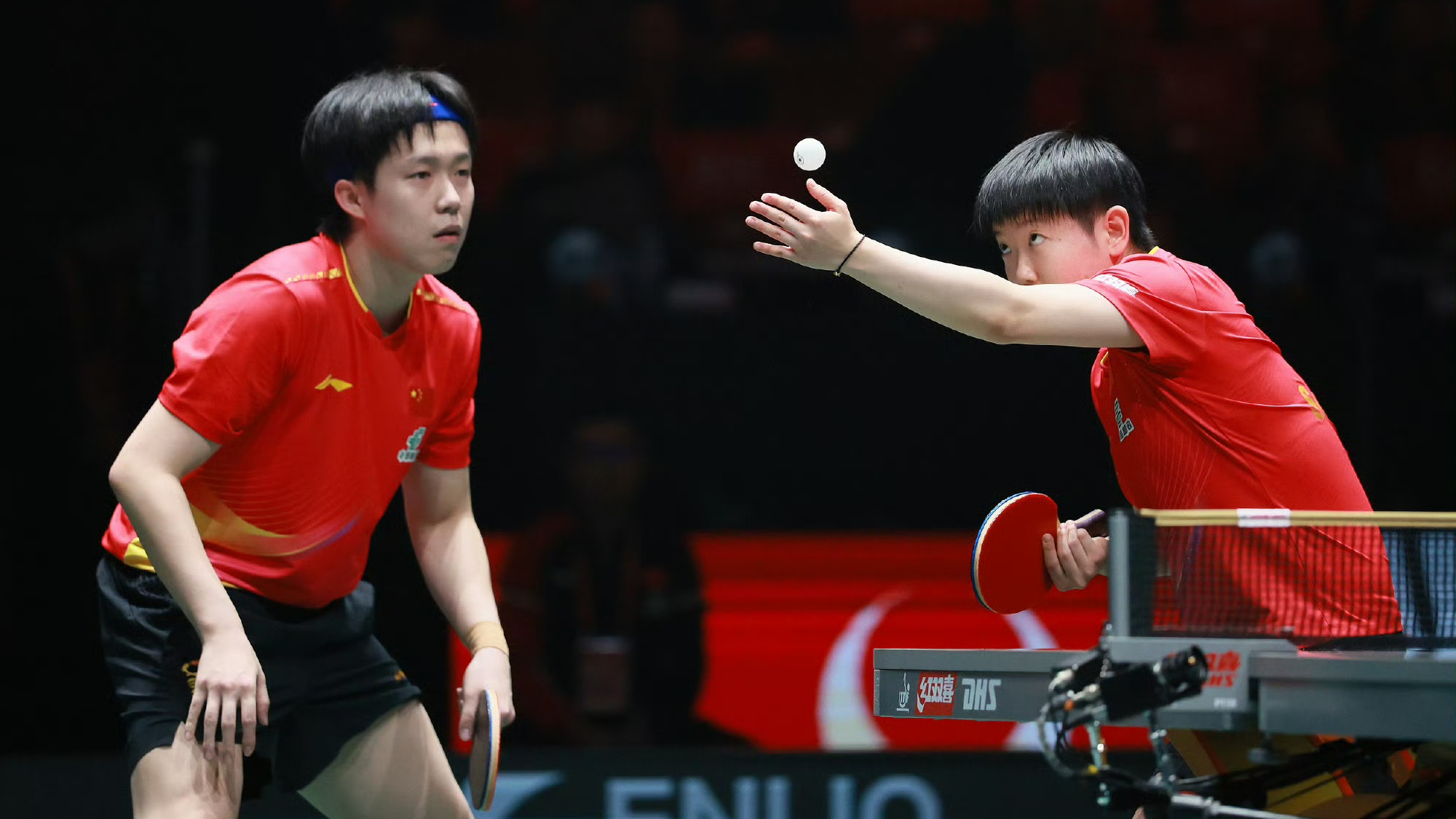 Wang and Sun lead China to dominant 8 0 win at Mixed Team World Cup CGTN