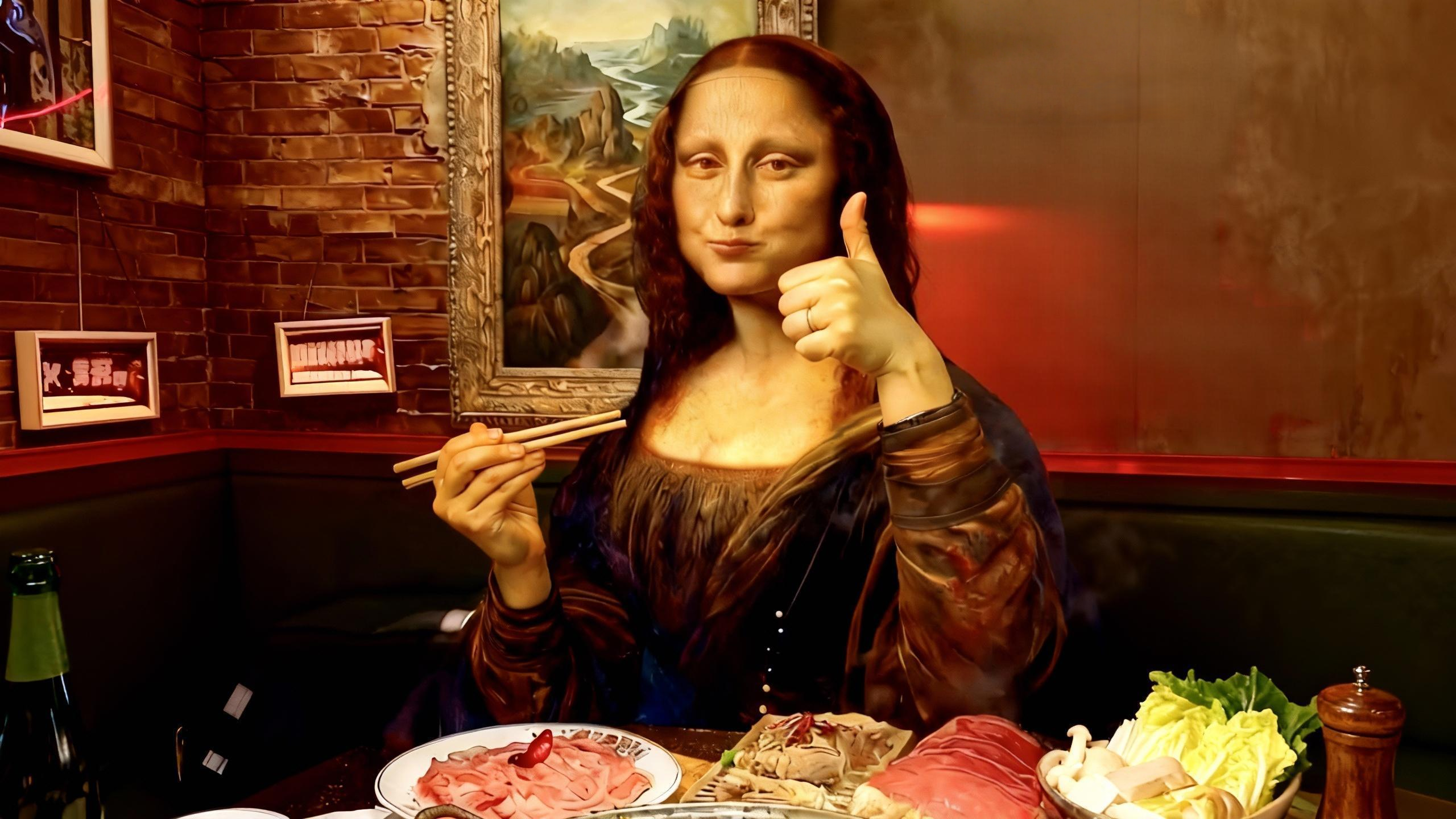 Mona Lisa's spicy moment