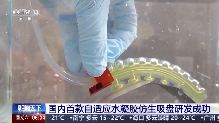 China develops first adaptive hydrogel biomimetic suction disc