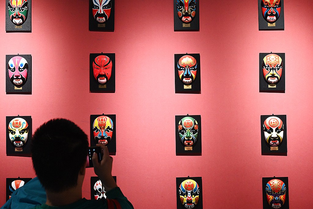 The array of colors and intricate patterns used in opera masks and makeup are key features in portraying a character's emotions, features and qualities. /VCG