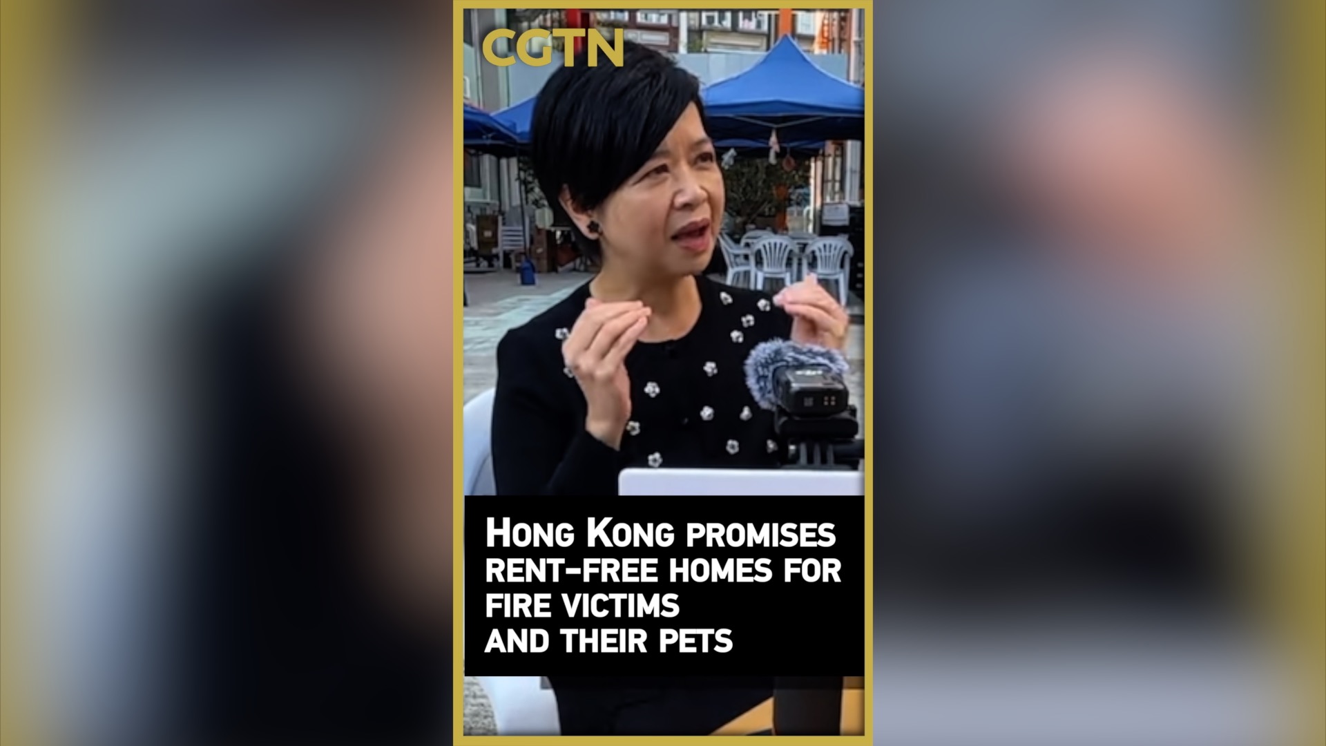Hong Kong SAR promises rent-free homes for fire victims and their pets