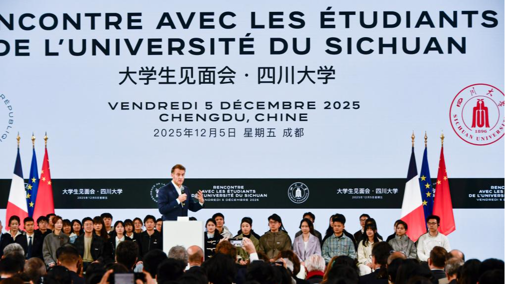 Macron urges cooperation, mutual understanding at Chinese university