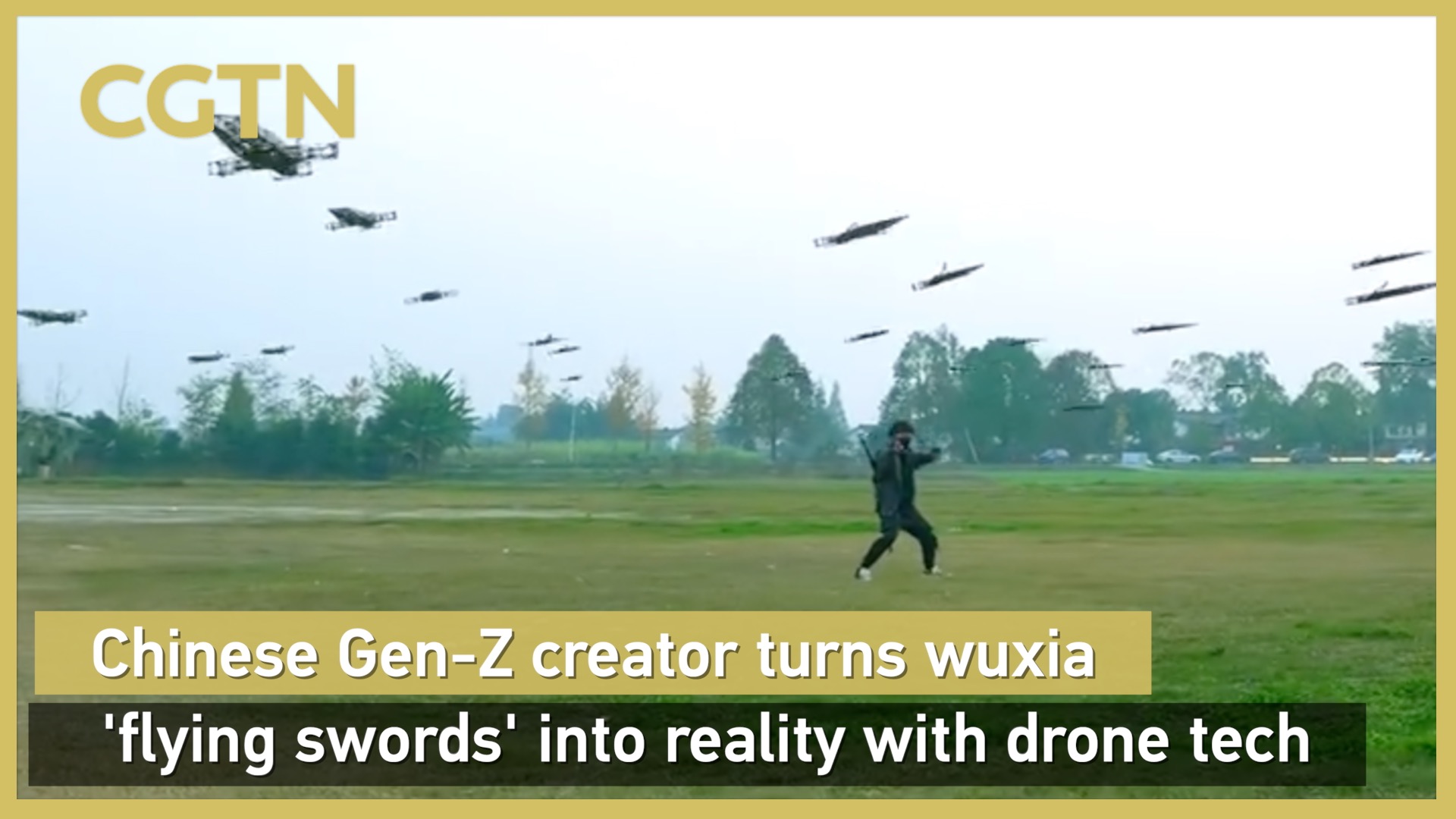 Chinese Gen-Z creator turns wuxia 'flying swords' into reality