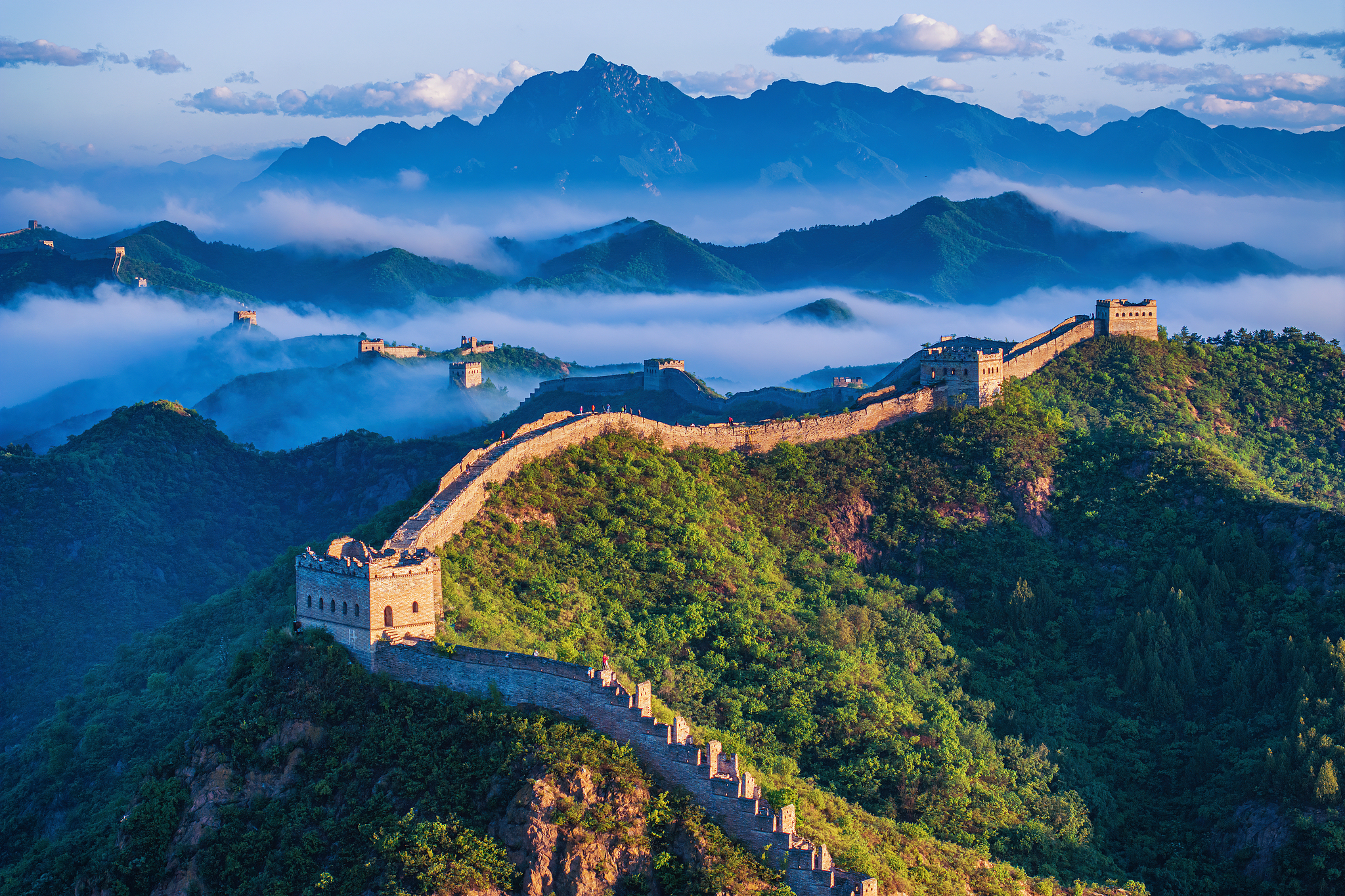 The Jinshanling Great Wall, Chengde, Hebei Province, north China. /VCG