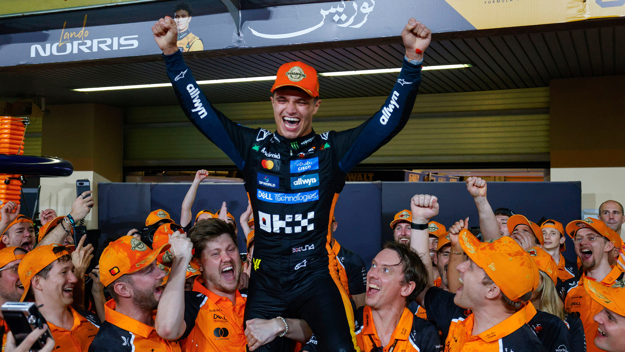 Tearful McLaren driver Norris clinches 