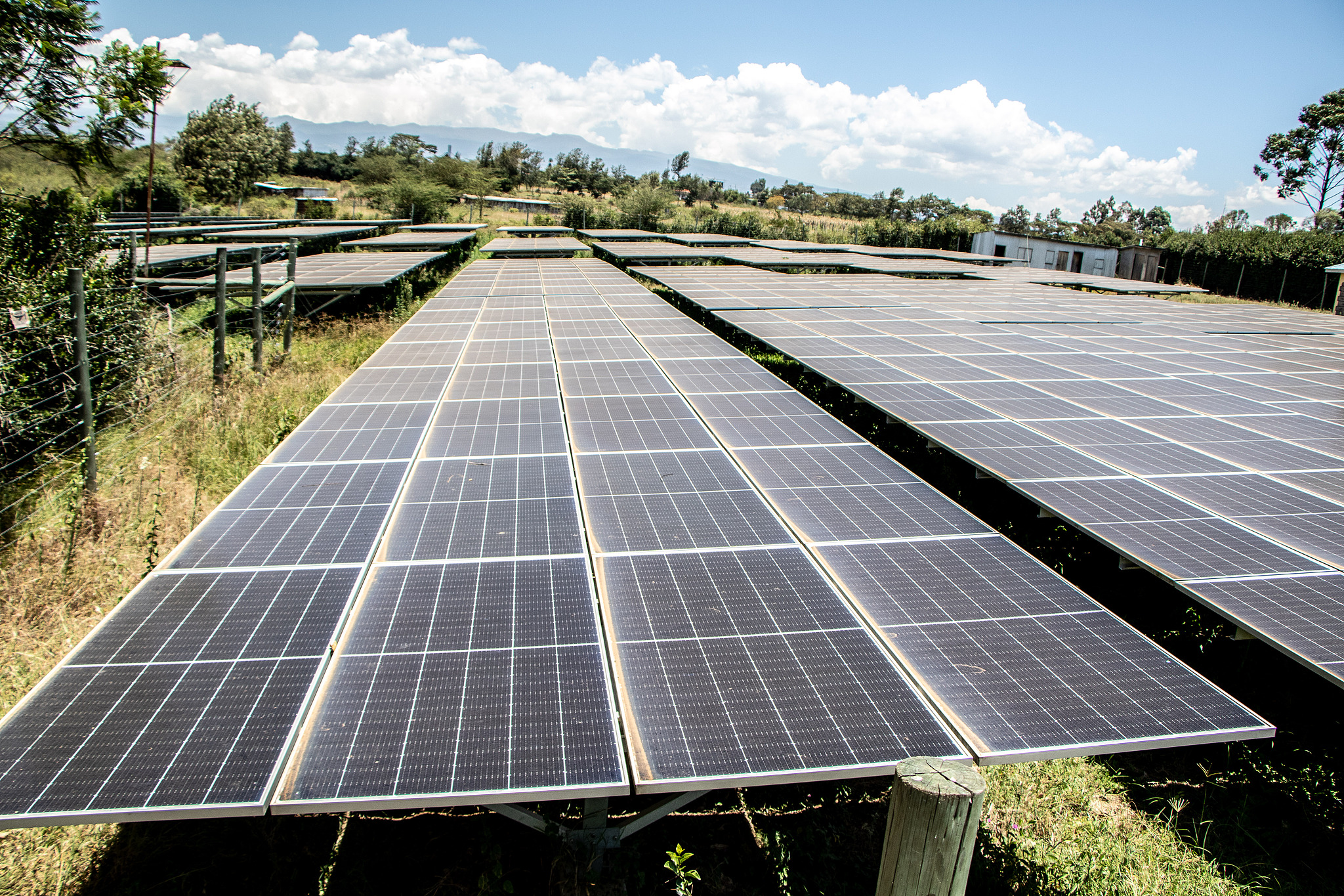 A view of the 1.3-megawatt solar farm near Nyeri Town, Kenya, September 12, 2024. /VCG