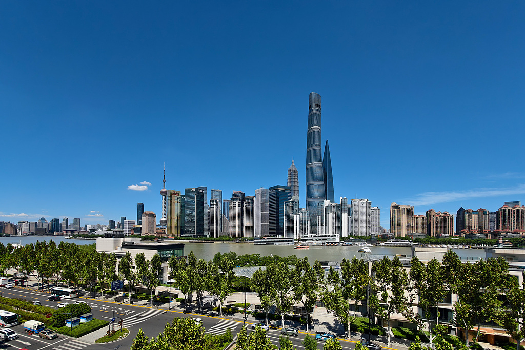 A city skyline view of Shanghai, China, August 29, 2025. /VCG