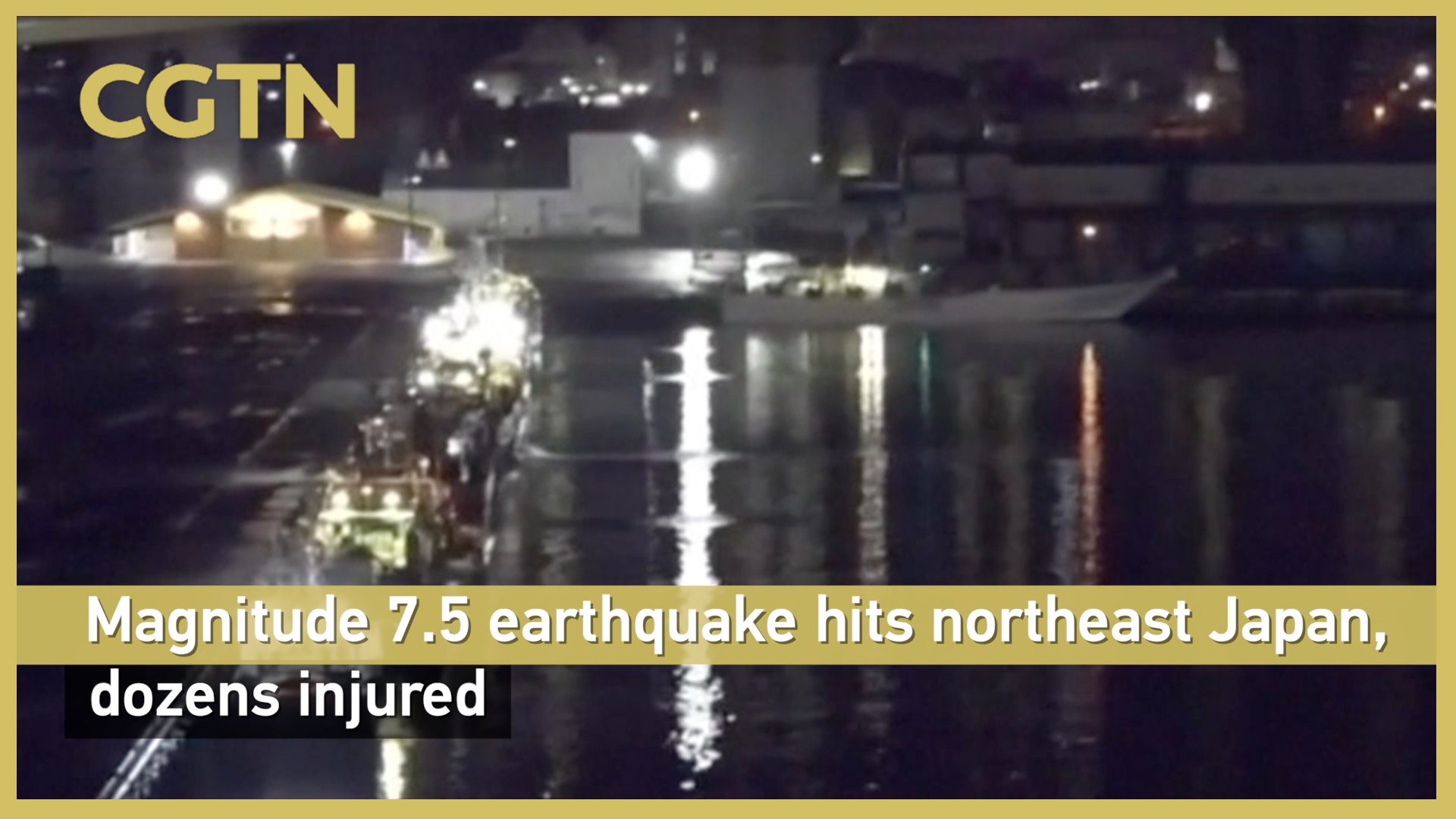 Magnitude-7.5 earthquake hits northeast Japan, dozens injured