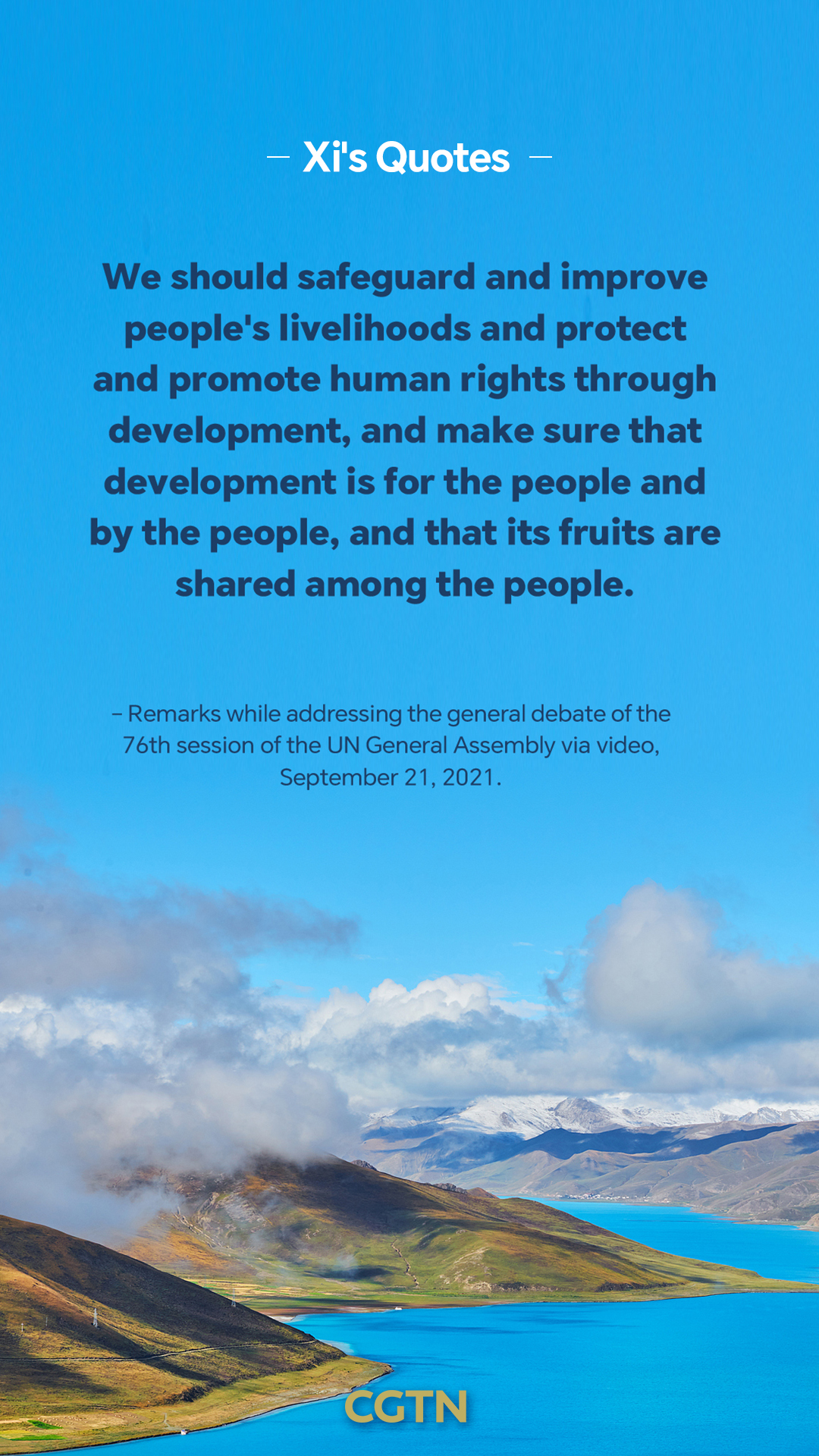 President Xi Jinping's key quotes on human rights protection