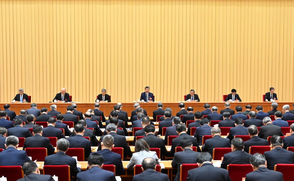 Xi Jinping, general secretary of the Communist Party of China Central Committee, Chinese president and chairman of the Central Military Commission, delivers an important speech at the annual Central Economic Work Conference in Beijing, capital of China. /Xinhua