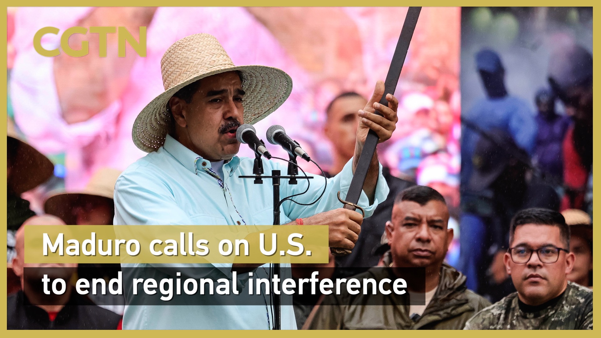 Maduro calls on U.S. to end regional interference