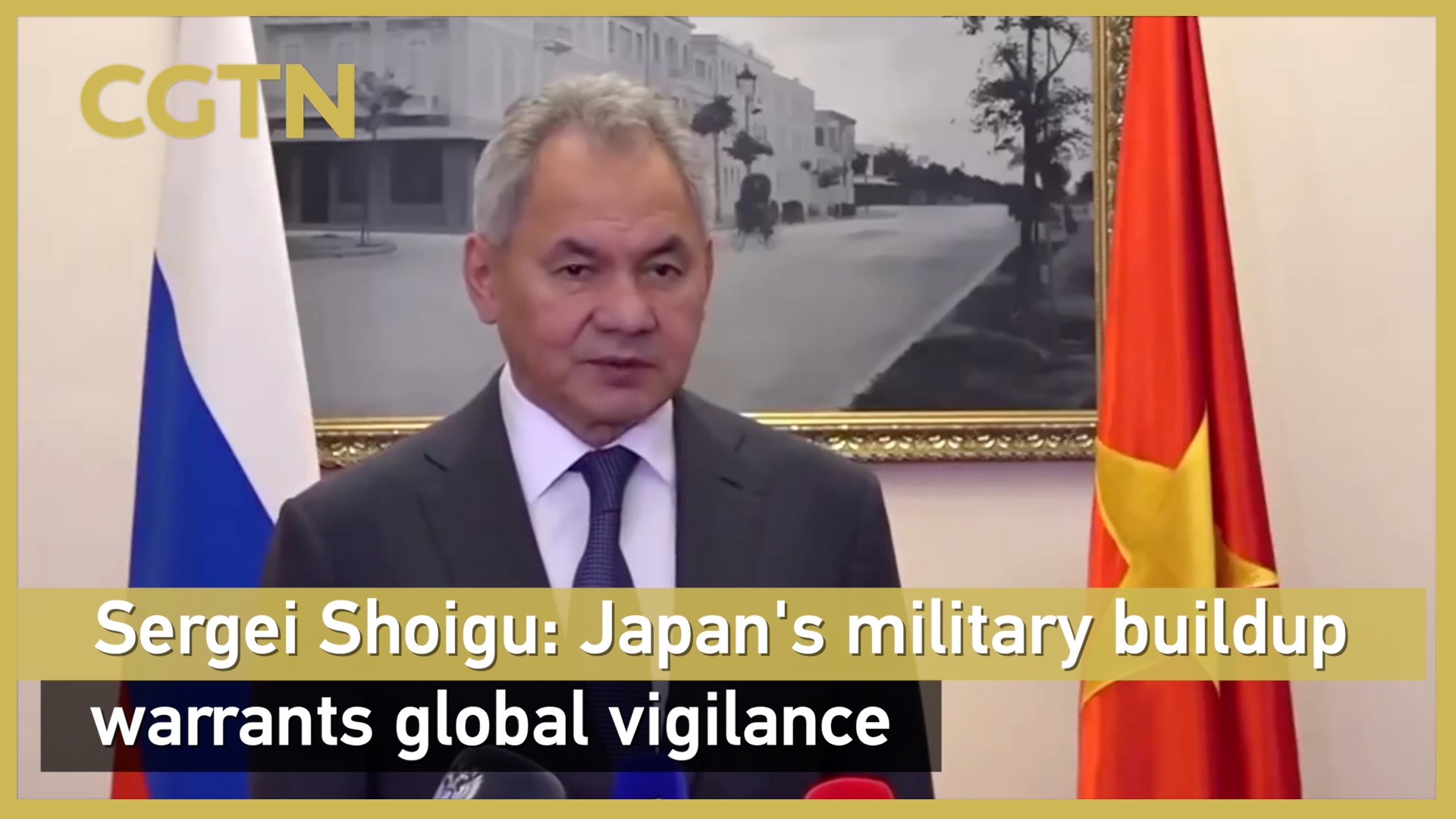 Sergei Shoigu: Japan's military buildup warrants global vigilance 