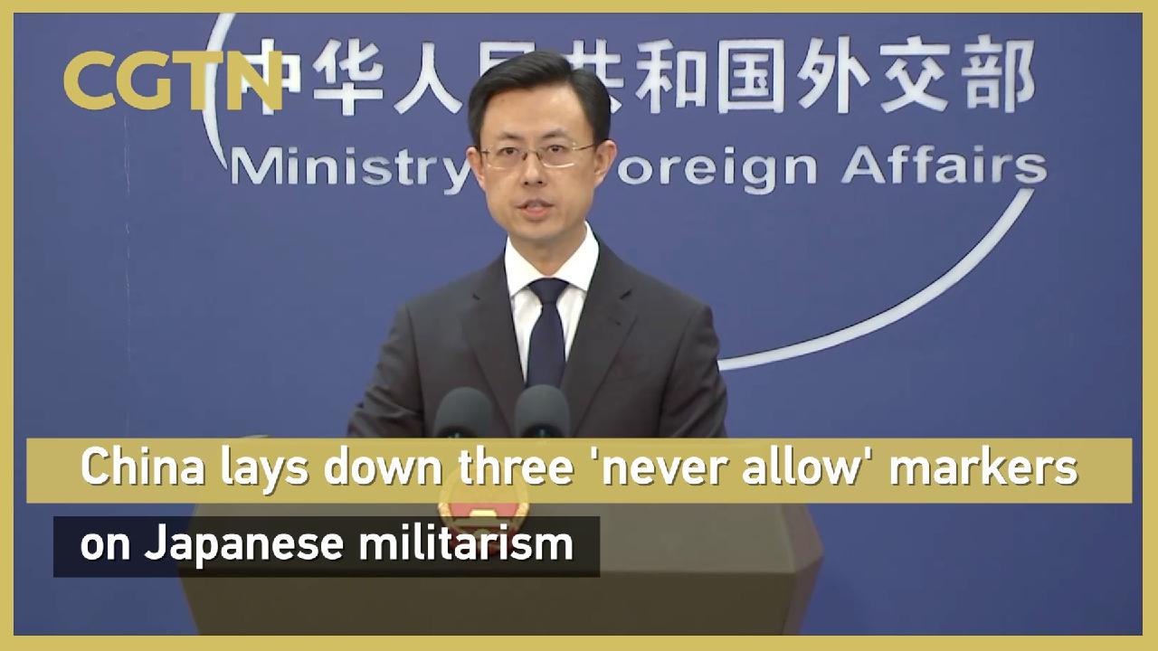 China lays down three 'never allow' markers on Japanese militarism