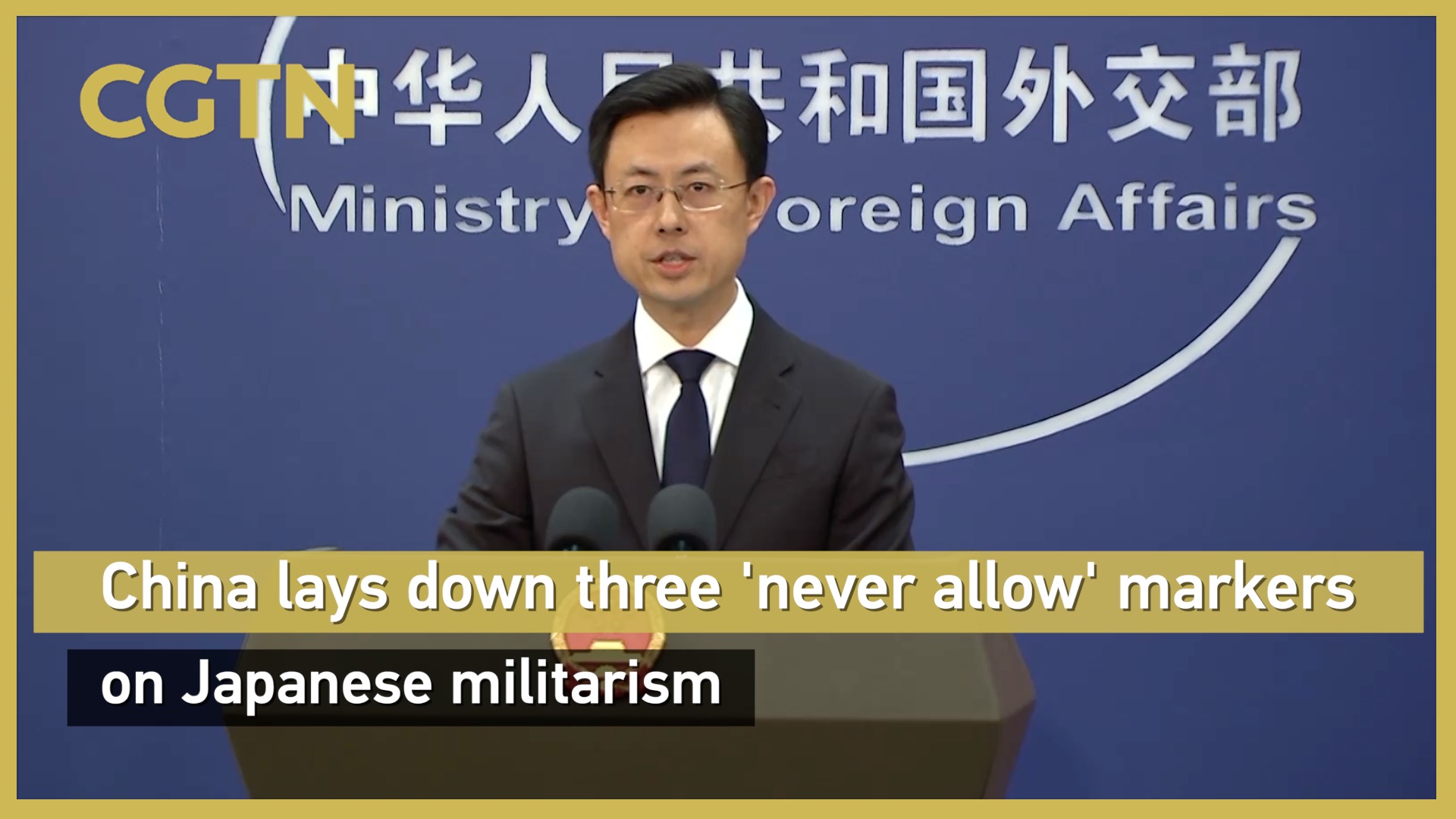 China lays down three 'never allow' markers on Japanese militarism