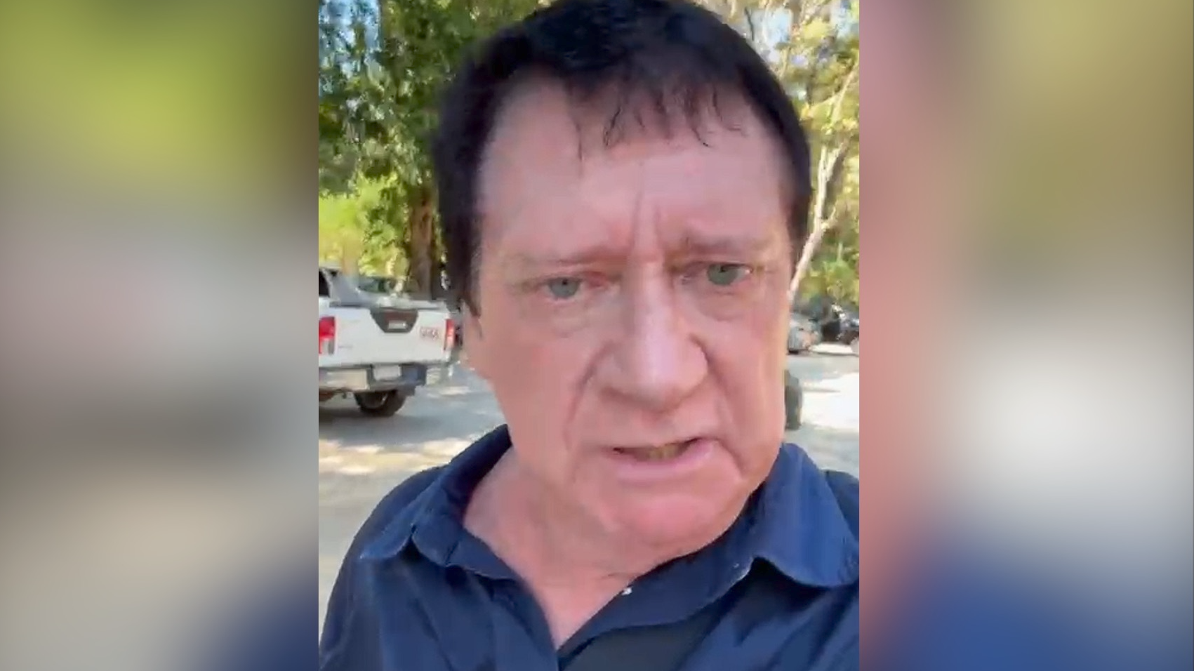 Displaced families and a sealed-off war zone