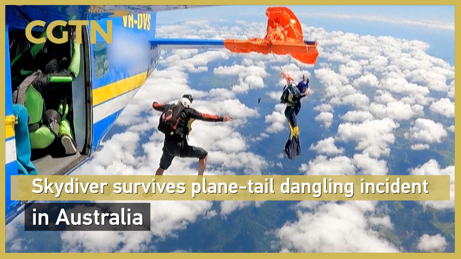 Skydiver survives plane-tail dangling incident in Australia