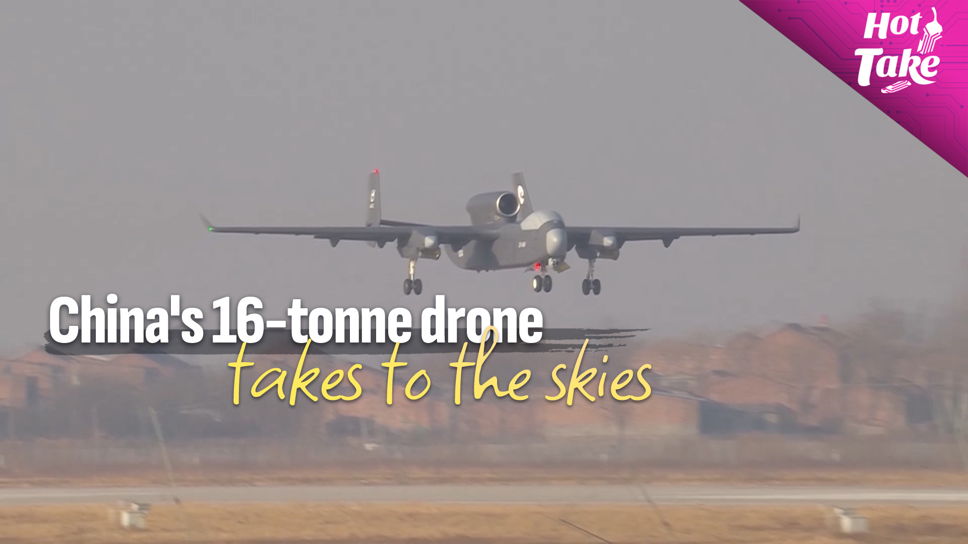 China's 16-tonne 'drone mothership' makes first flight