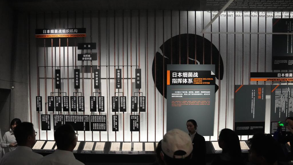 People visit the Exhibition Hall of Evidences of Crime Committed by Unit 731 of the Japanese Imperial Army in Harbin, northeast China's Heilongjiang Province, September 18, 2023. /Xinhua