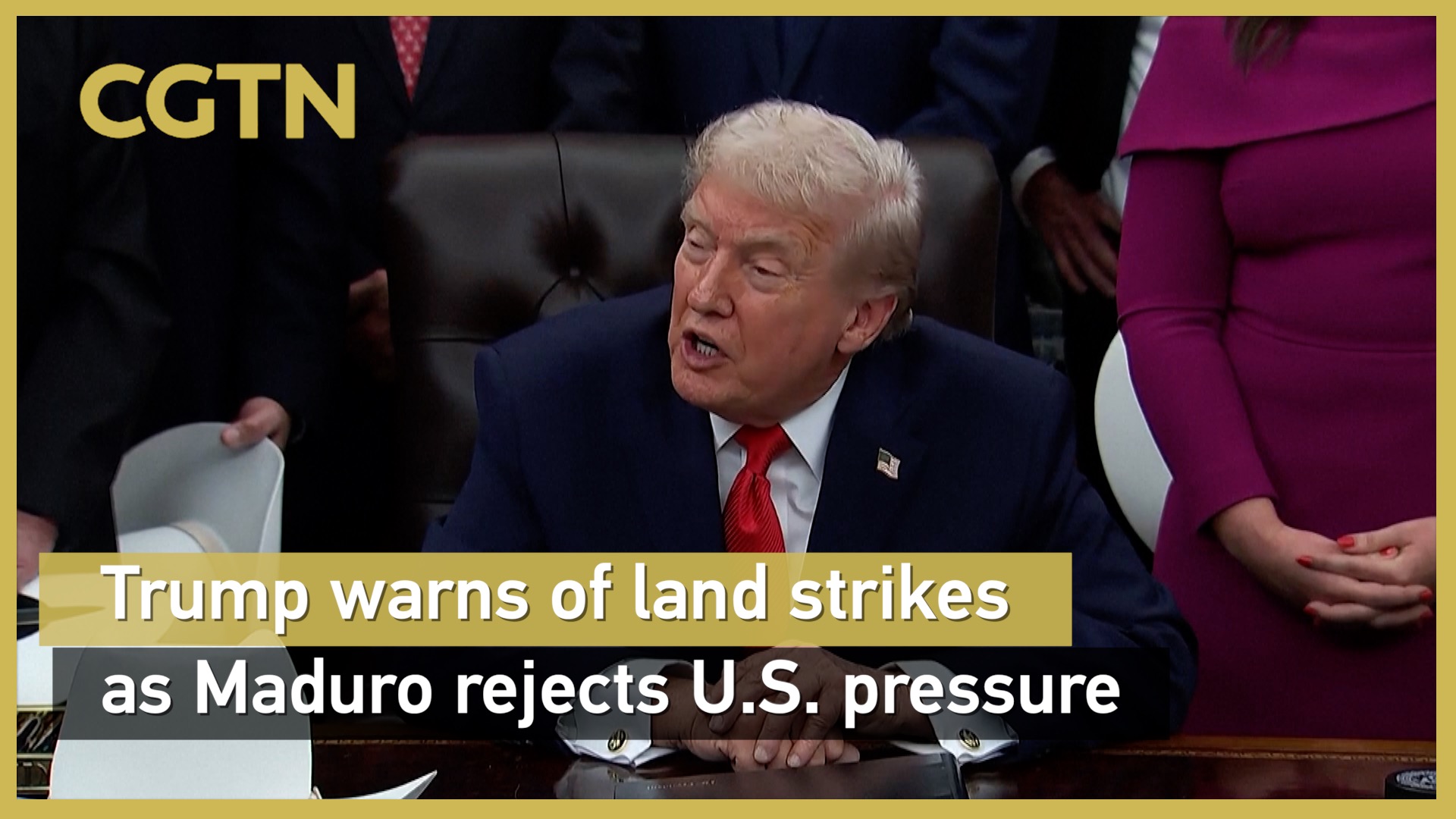 Trump warns of land strikes as Maduro rejects U.S. pressure